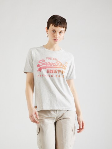 Superdry - Camiseta en gris: frente