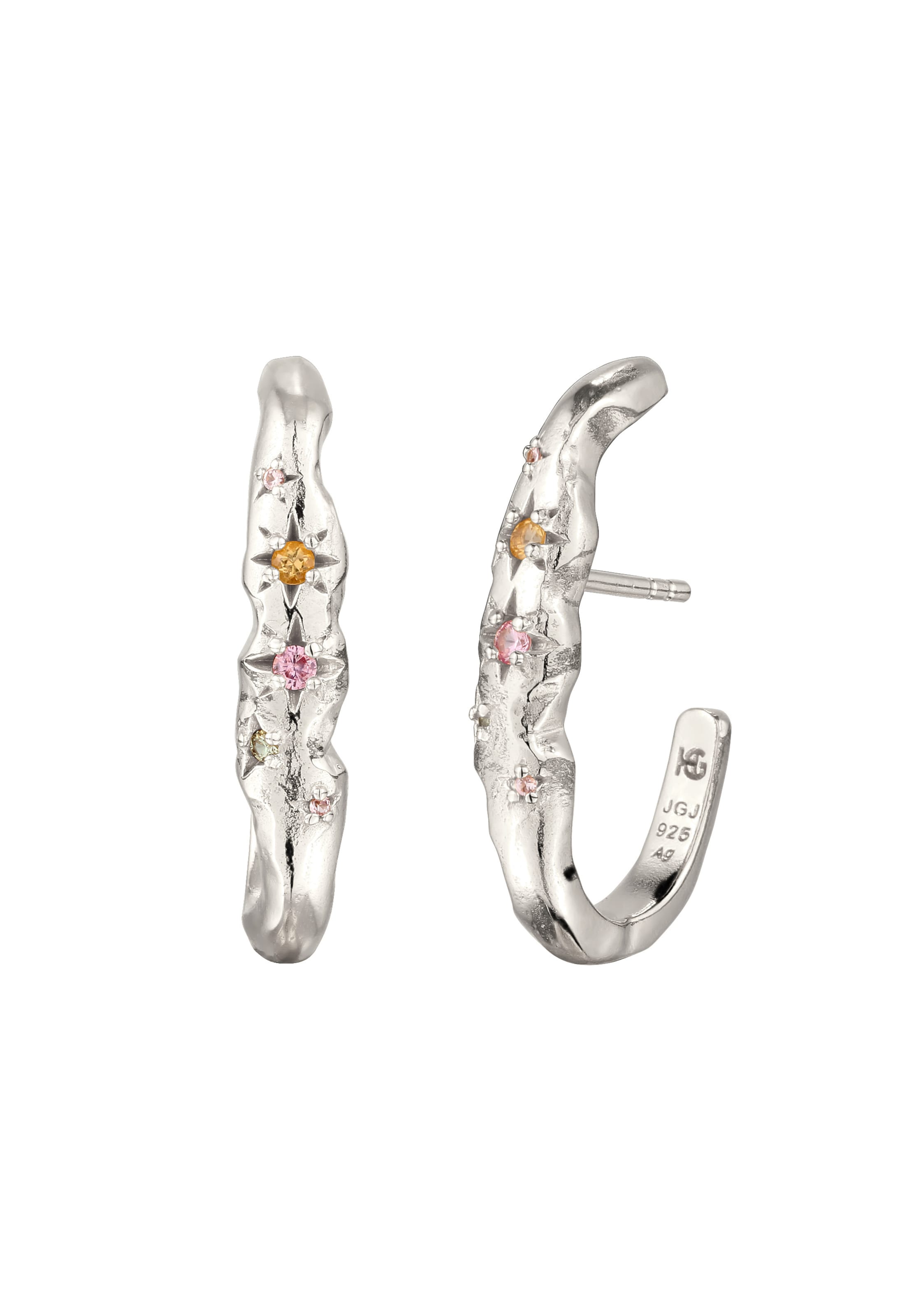 Haze&Glory Earrings in Silver: front