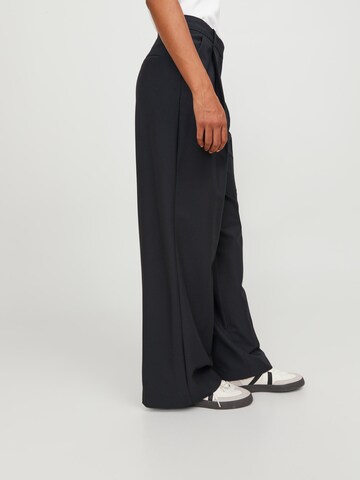 JJXX Wide leg Pleat-Front Pants 'ELLIS' in Black