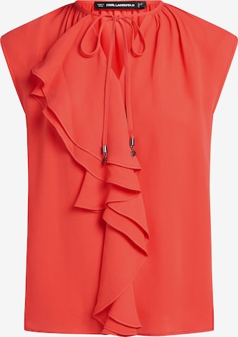 raudona Karl Lagerfeld Palaidinė: priekis