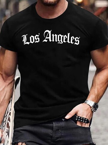 RMK Shirt 'Los Angeles LA' in Black: front
