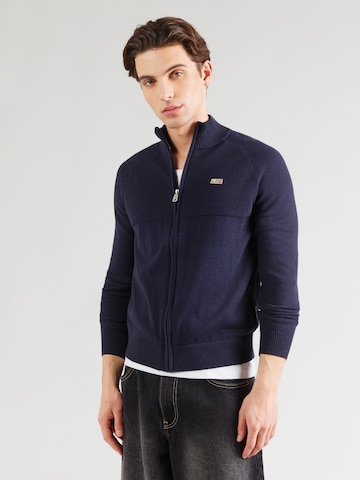 NAPAPIJRI Strickjacke 'DERAS' in Blau: Vorderseite