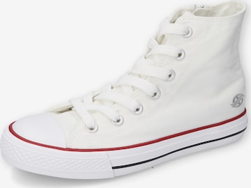 Dockers by Gerli High-Top Sneakers in White: front