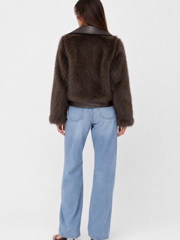 Fulgor Wintermantel 'Casaco Valéria em Pele Luxe Chocolate'‌‌‌‌‌‌‌‌ in Braun