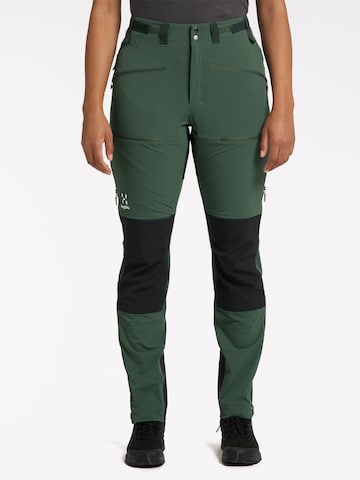 Haglöfs Regular Outdoor Pants in Green: front