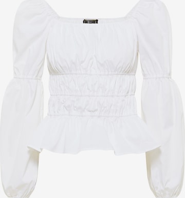 faina Blouse in Wit: voorkant