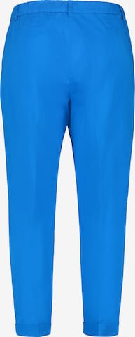 SAMOON Regular Chino Pants 'Greta' in Blue