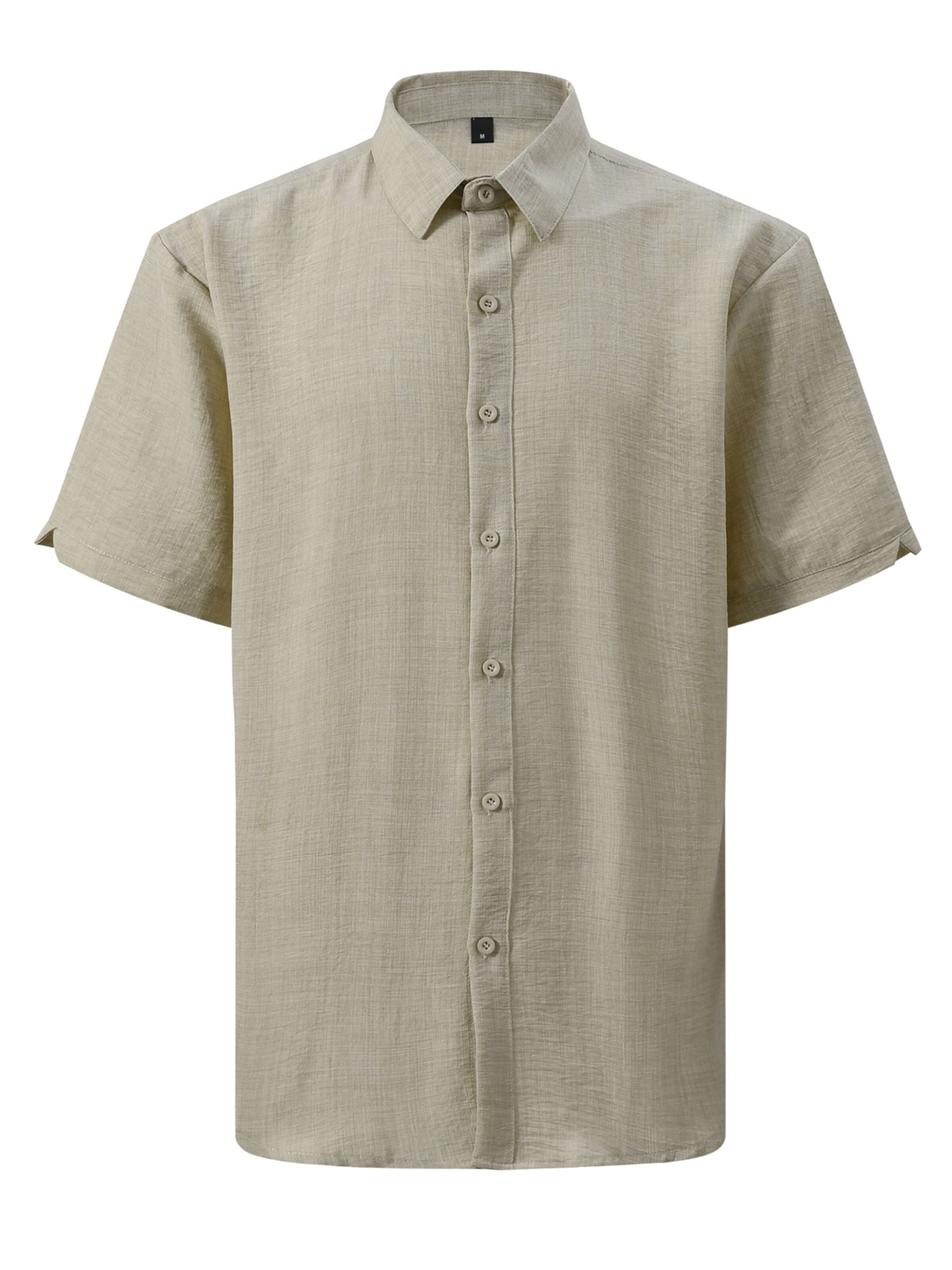 ALLTHEMEN Button Up Shirt 'Leichtmut' in Green: front