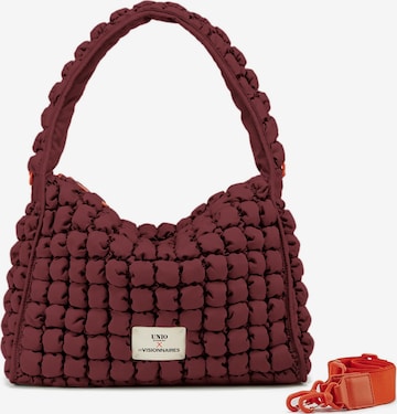 Les Visionnaires Schultertasche 'Unio' in Rot: Vorderseite