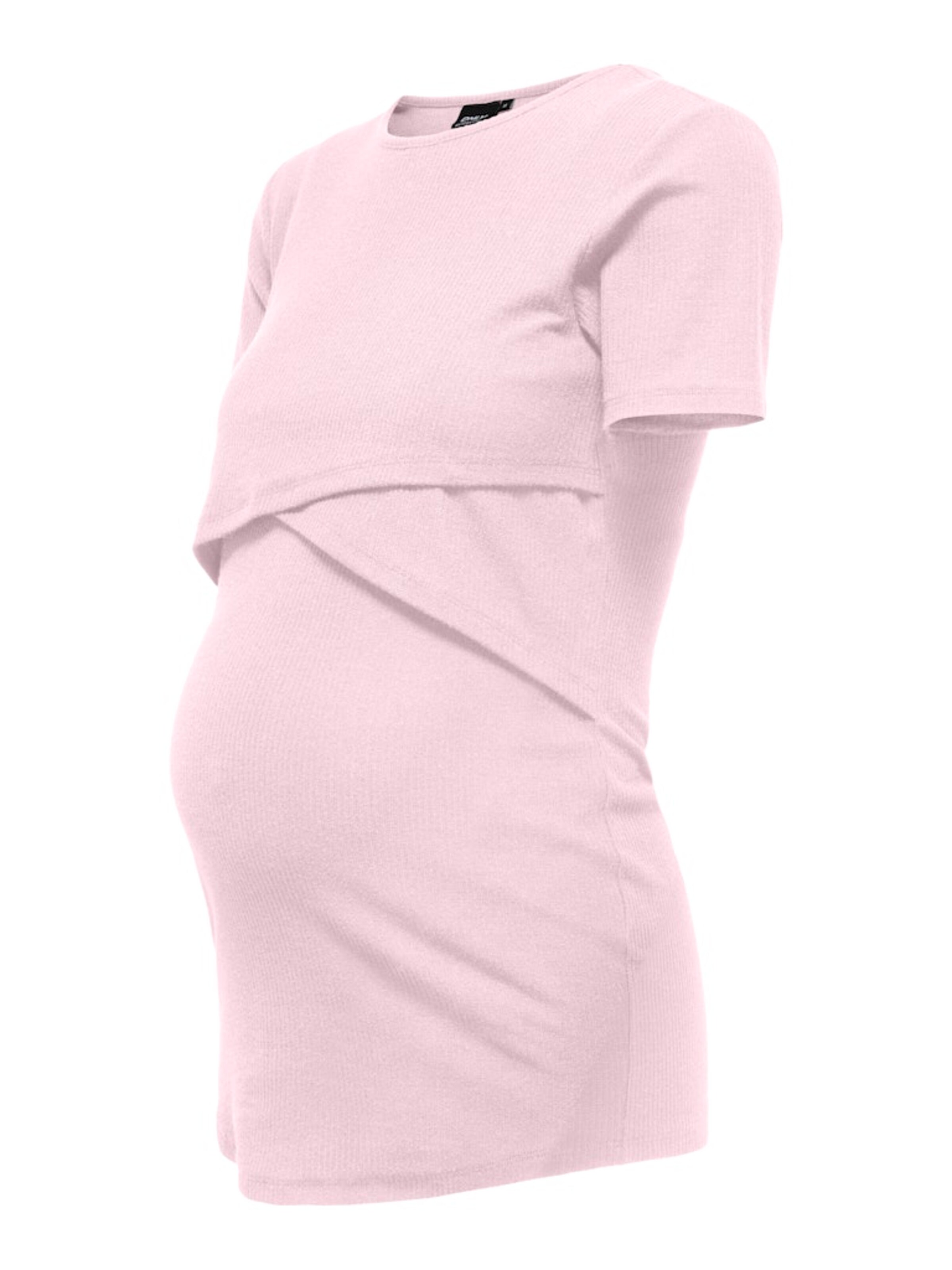 T-shirt 'OLMEMMA DUA' Only Maternity en rose : devant