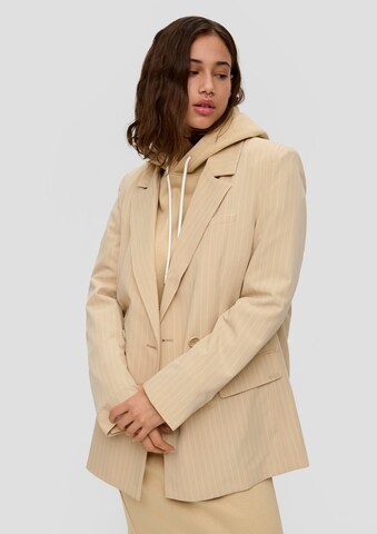 QS Blazers in Beige: voorkant