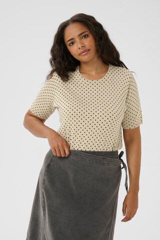 KAFFE CURVE Trui 'lizzy' in Beige: voorkant