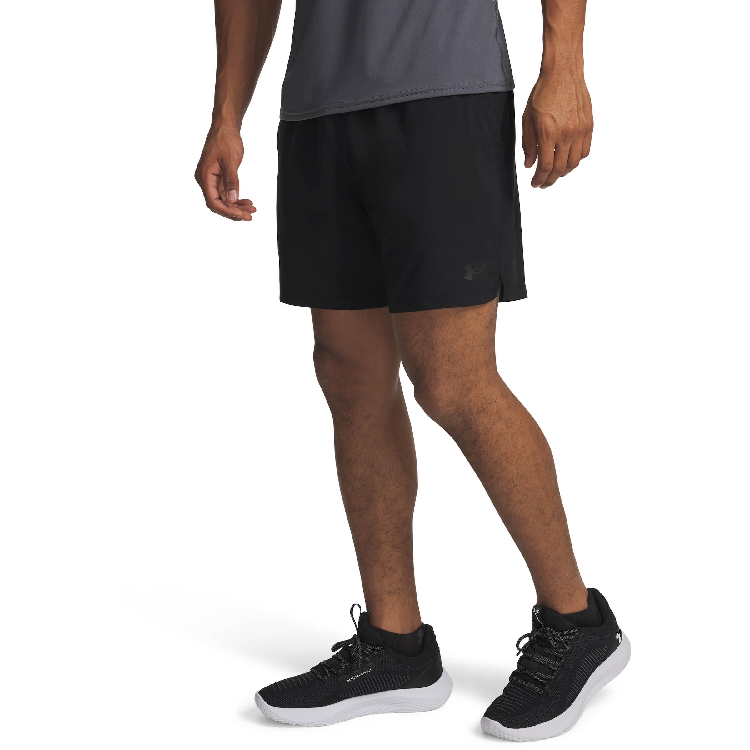 UNDER ARMOUR Regular Sports trousers in Black: front