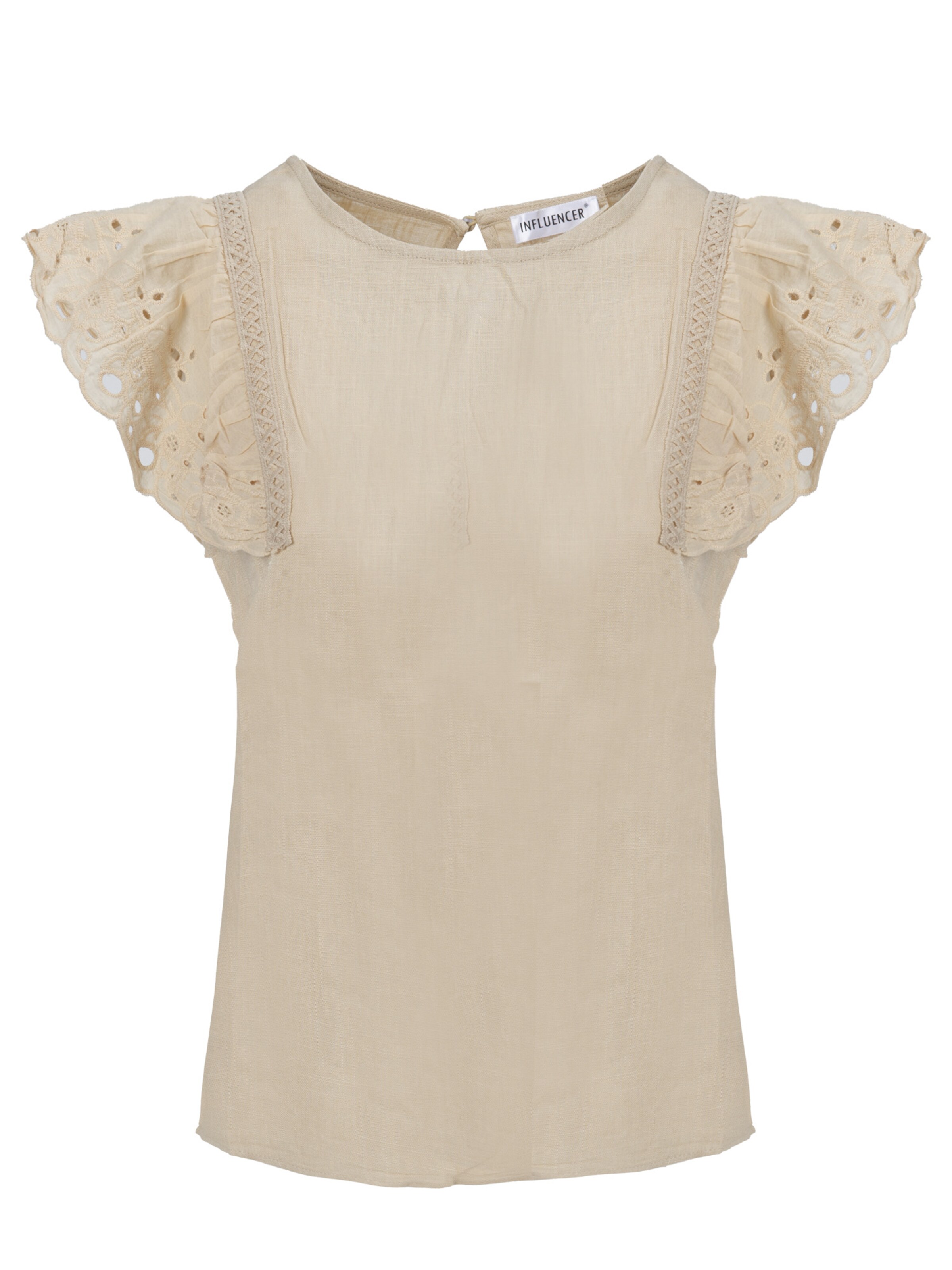 Influencer Blouse in Beige: front