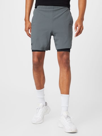 UNDER ARMOUR - Regular Calças de desporto 'Vanish' em cinzento: frente