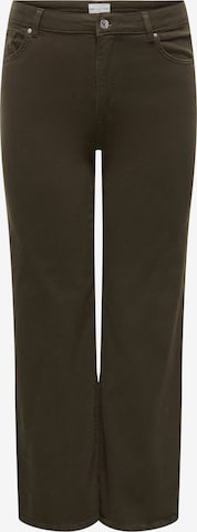 ONLY Carmakoma Wide leg Jeans 'CARWILLY' in Bruin: voorkant