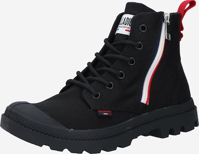 Stivaletto stringato Palladium di colore rosso / nero / bianco, Visualizzazione prodotti