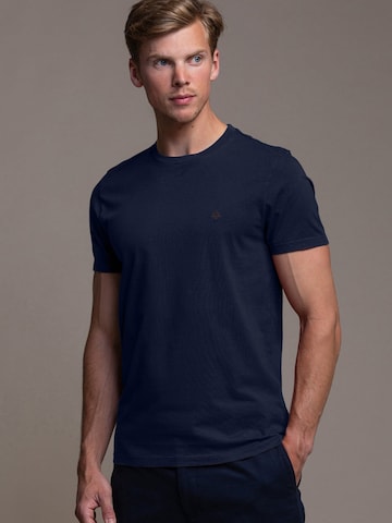 Laurent Vergne Shirt 'Thierry T-Shirt Navy Blue' in Blue