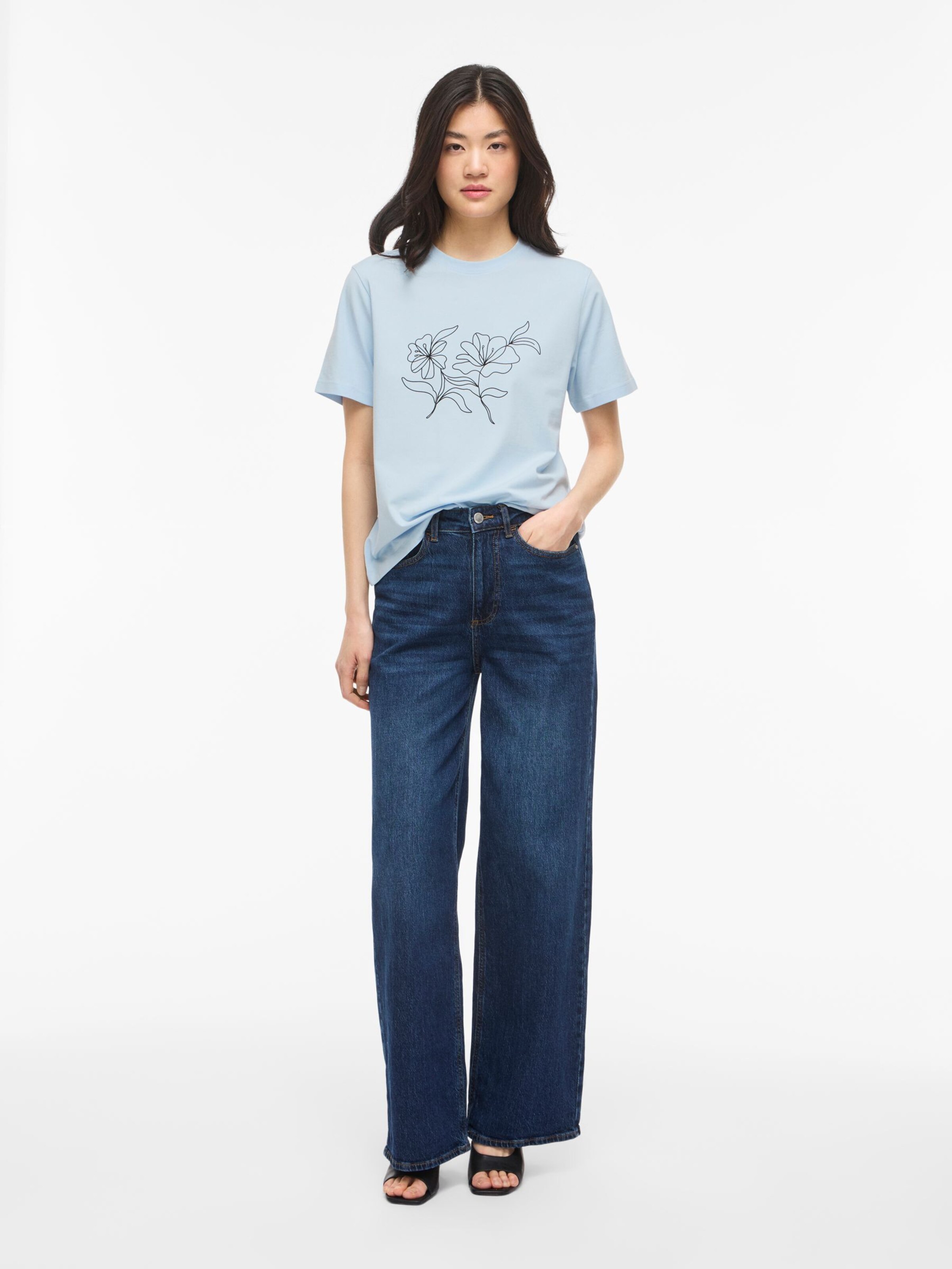 VILA T-Shirt ' VINORA' in Blau