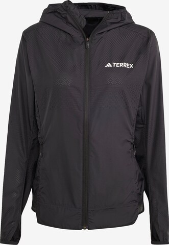 ADIDAS TERREX Куртка в спортивном стиле 'Xperior Windweave Wind' в Черный: спереди