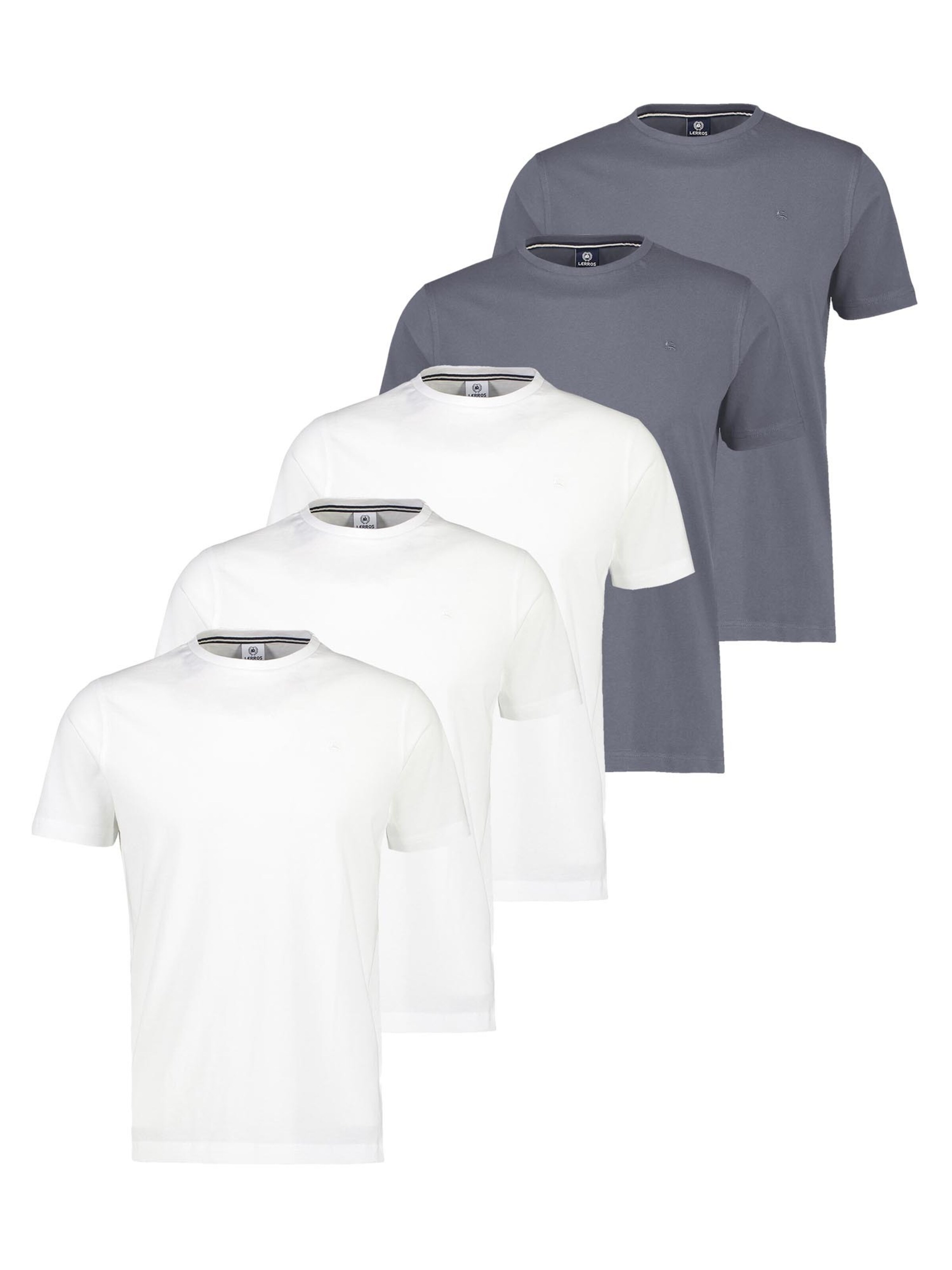 LERROS Shirt 'Basic' in Zilver: voorkant