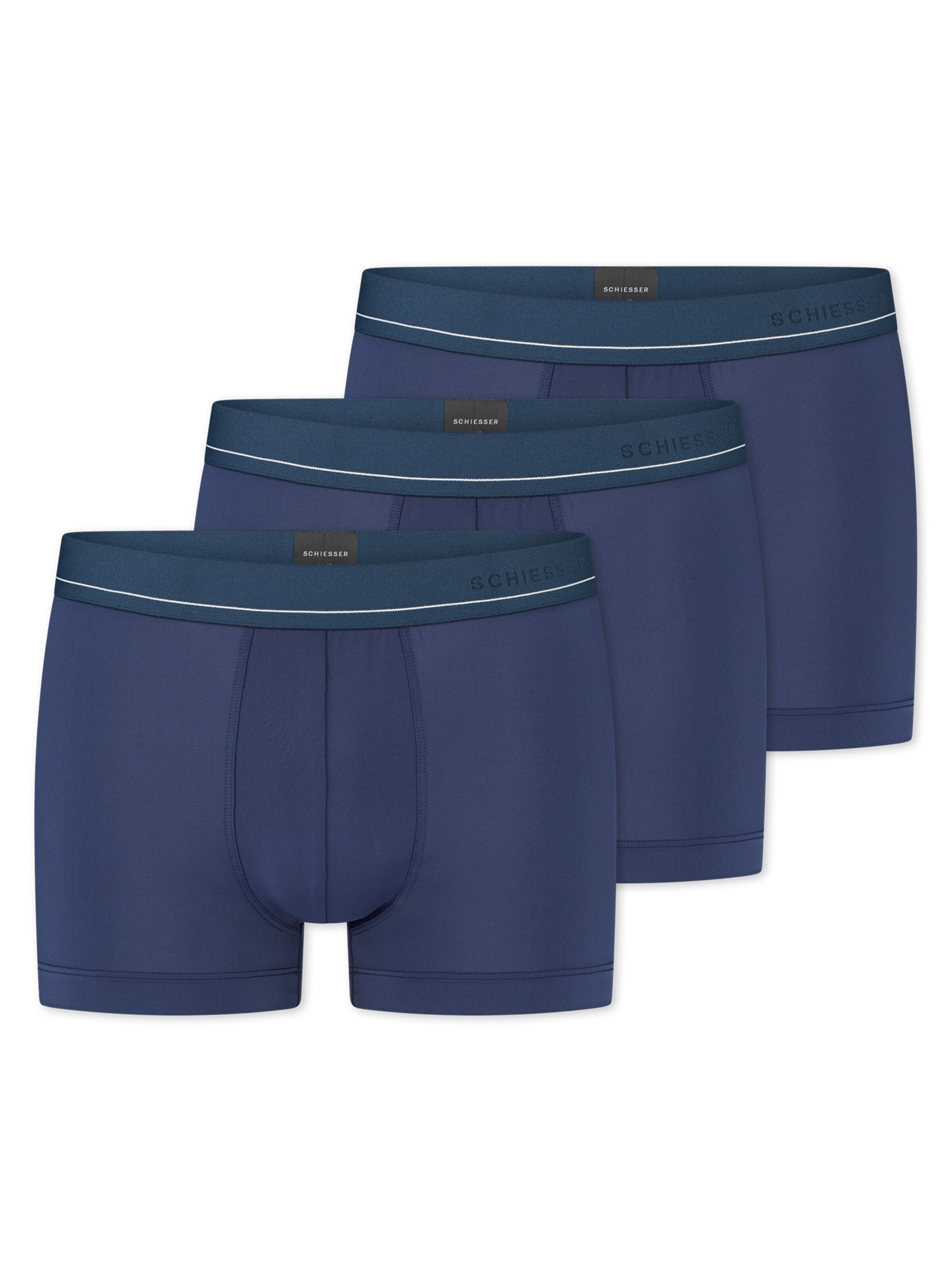 SCHIESSER Boxershorts 'Pure Micro' in Blauw: voorkant