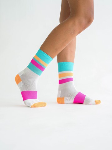 INCYLENCE Athletic Socks 'TRACKS' in Blue