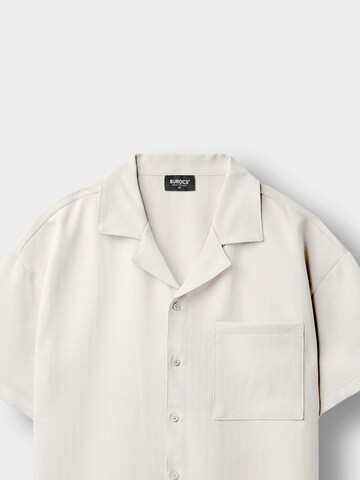 Burocs Comfort Fit Hemd 'Herringbone'‌ in Weiß