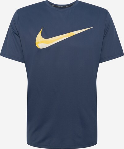 NIKE T-Shirt in dunkelblau / gelb, Produktansicht