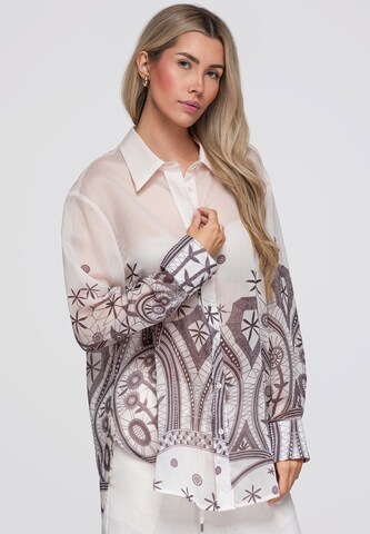 Ombre Blouse 'OW-SH-E0061' in Beige: voorkant