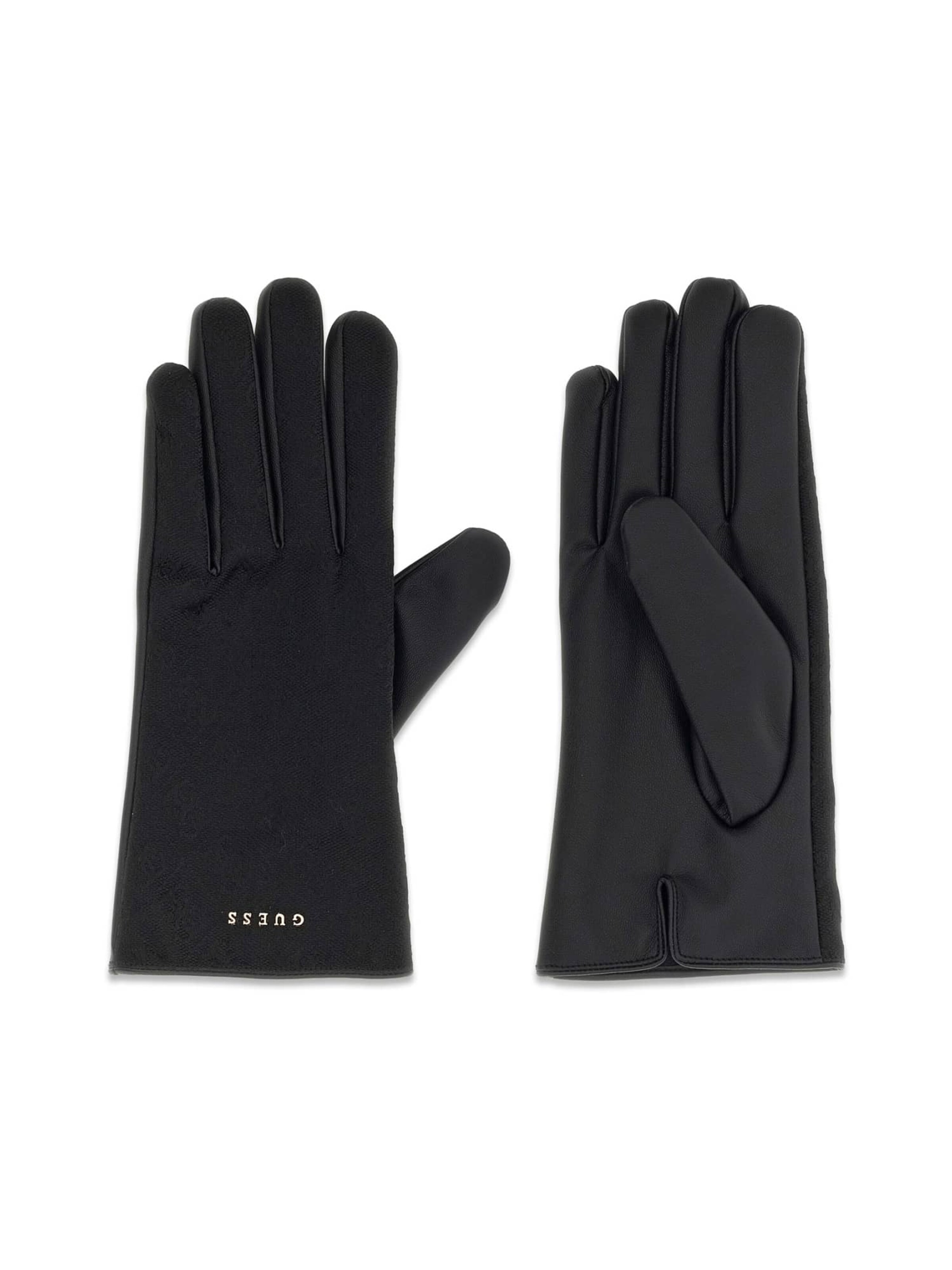 GUESS Fingerhandschuhe 'Noelle' in Schwarz: Vorderseite