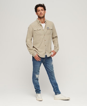 Superdry Regular fit Overhemd 'Trailsman' in Beige