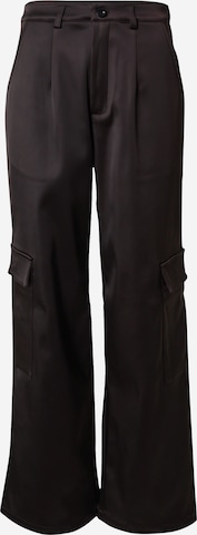 Wide Leg Pantalon cargo Karo Kauer en noir : devant