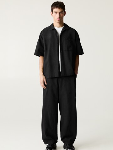 Comfort Fit Cămașă de la Pull&Bear pe negru
