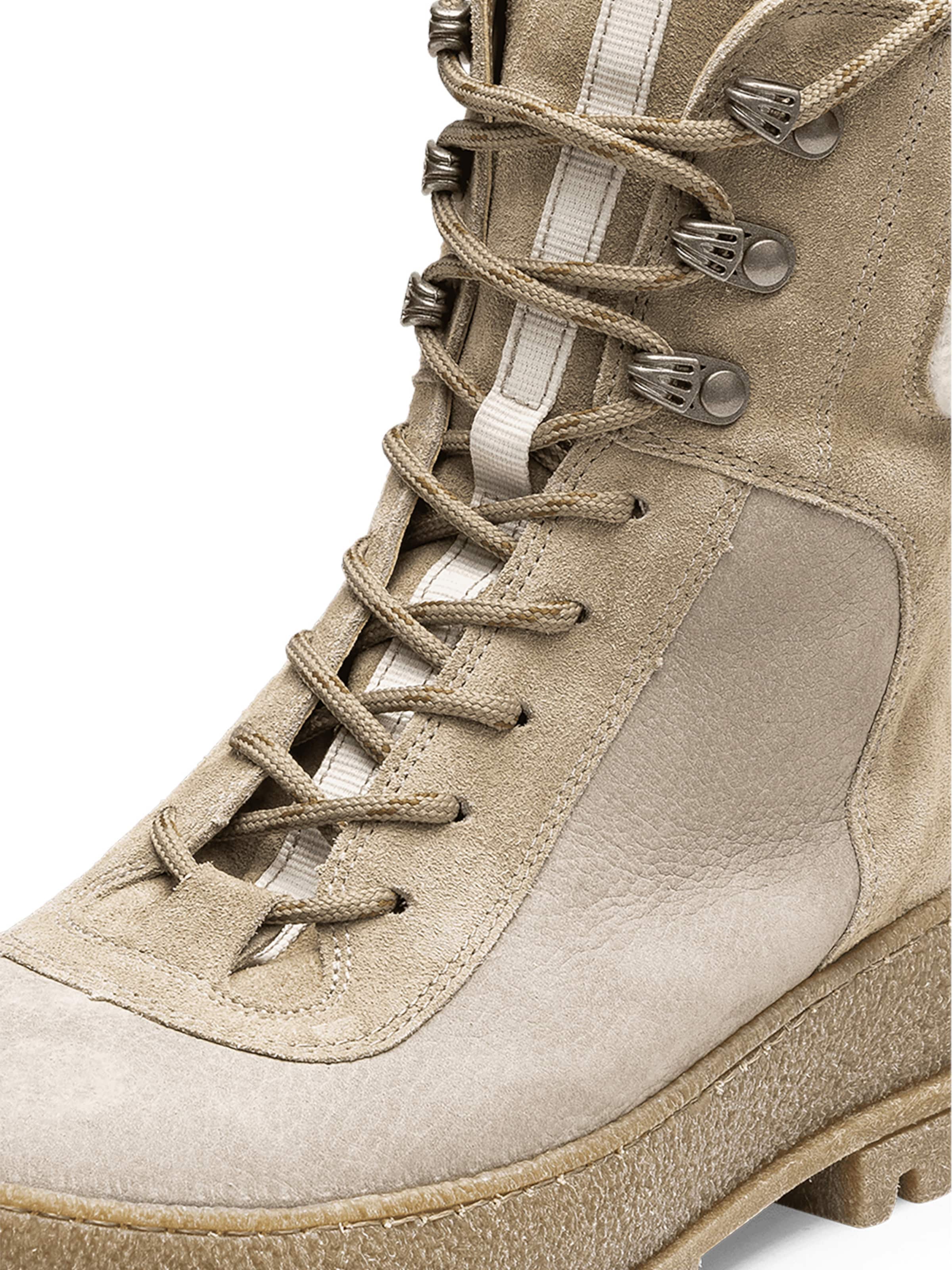 VITAFORM Schnürstiefelette in Beige