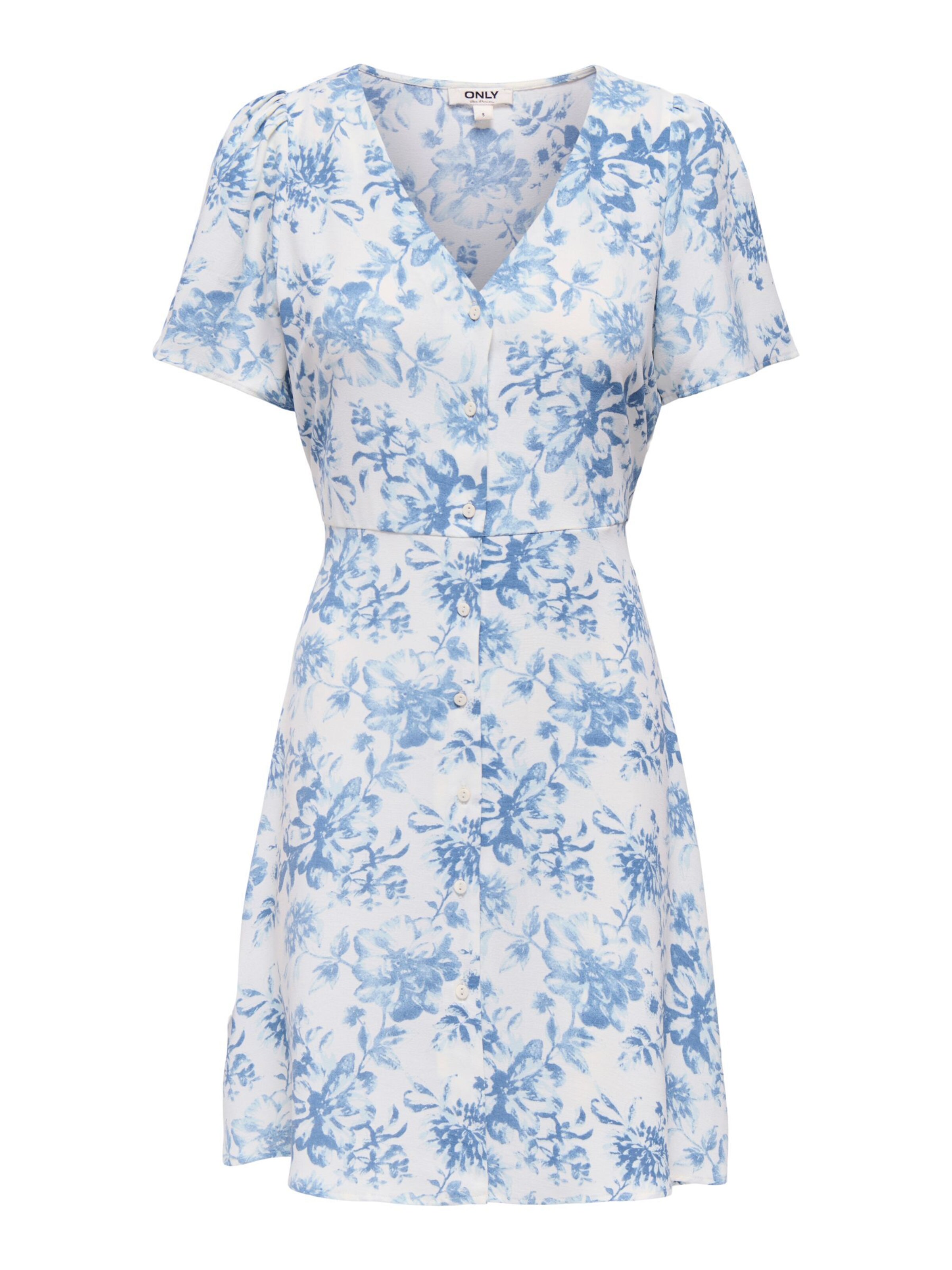 ONLY Robe 'ONLLuca' en bleu / blanc, Vue avec produit