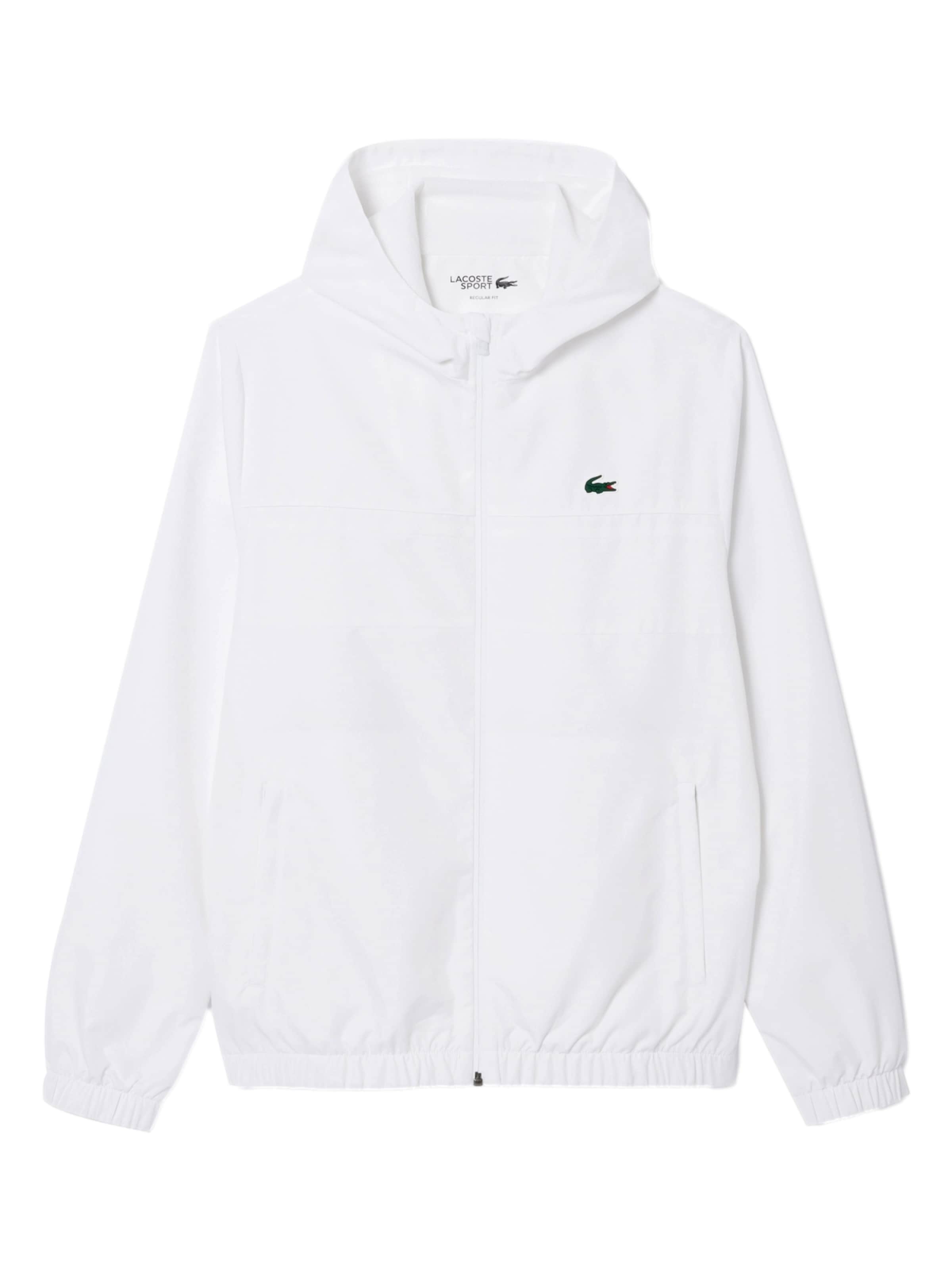 LACOSTE Performance Jacket in White: front