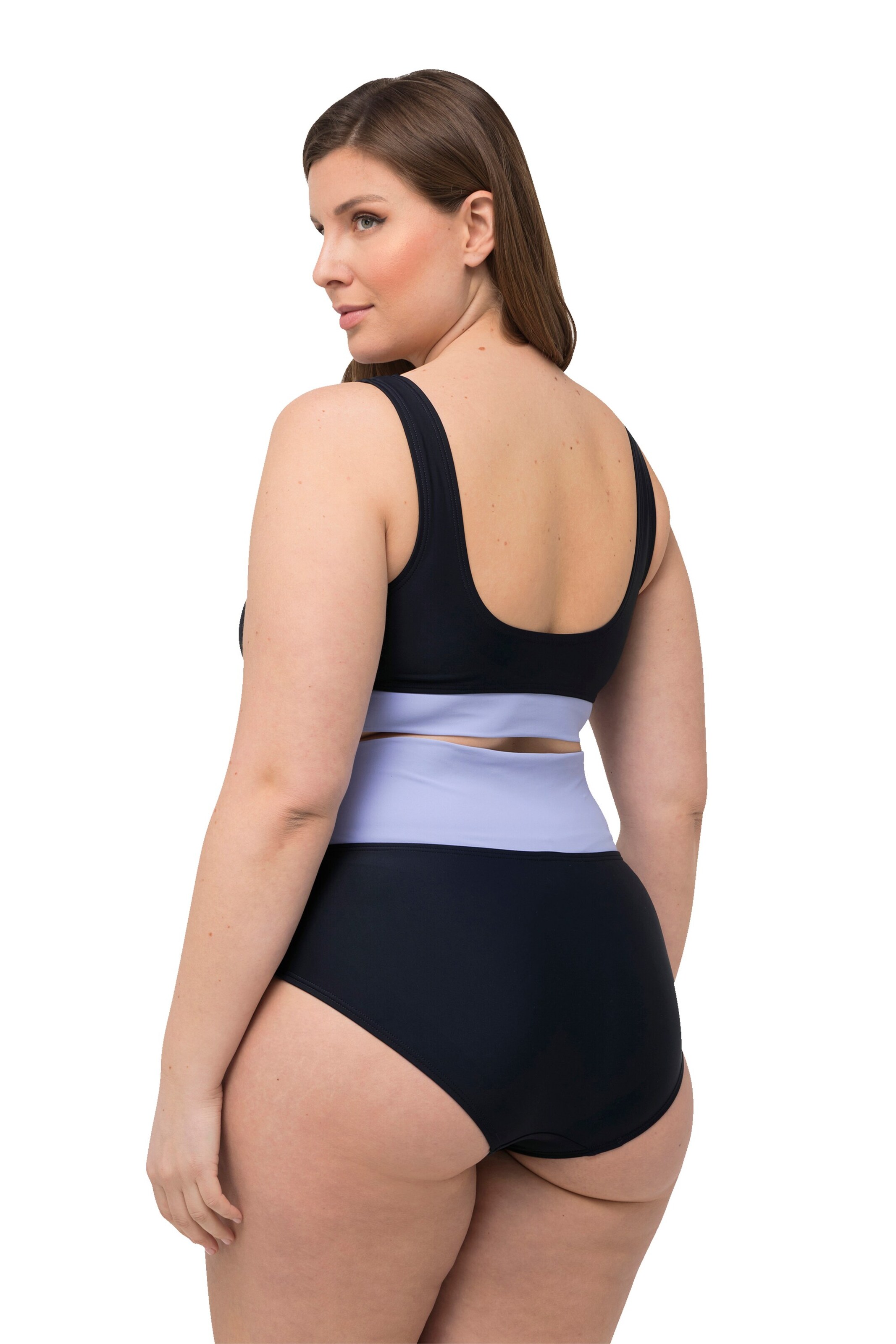 Ulla Popken Bustier Bikini in Blau