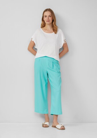 s.Oliver Regular Pleat-front trousers in Green: front
