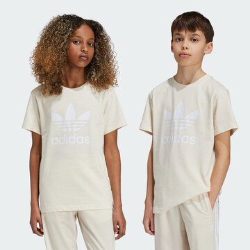 ADIDAS ORIGINALS Shirt ' Trefoil ' in Beige: front