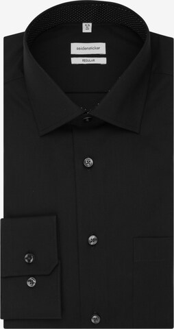 SEIDENSTICKER Regular fit Business Shirt ' Regular ' in Black