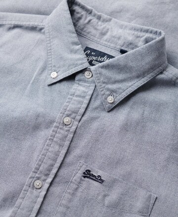 Superdry Regular fit Button Up Shirt in Blue