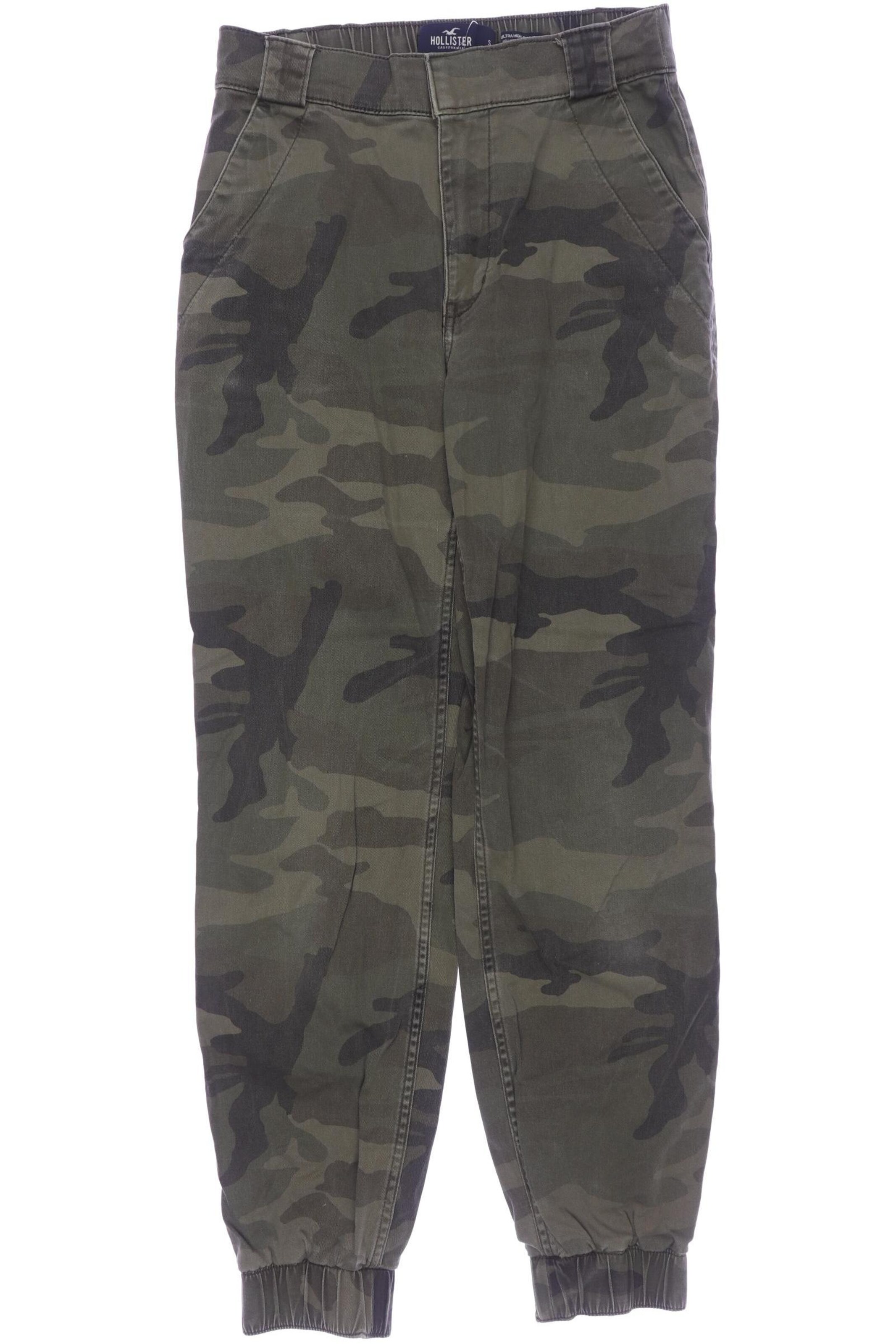 HOLLISTER Pants in S in Green: front