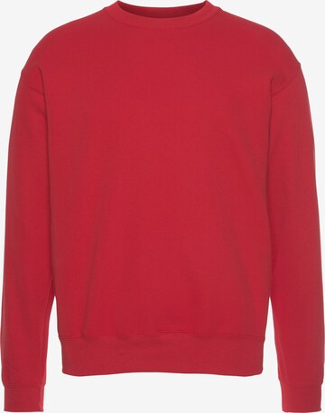 FRUIT OF THE LOOM Sweatshirt in Rot: predná strana