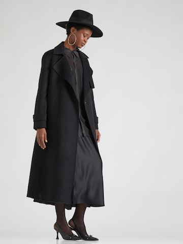 Stefanel Between-Seasons Coat 'ALEJANDRA' in Black