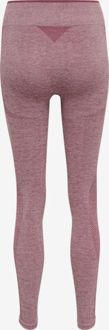 Skinny Pantaloni sportivi di Hummel in lilla