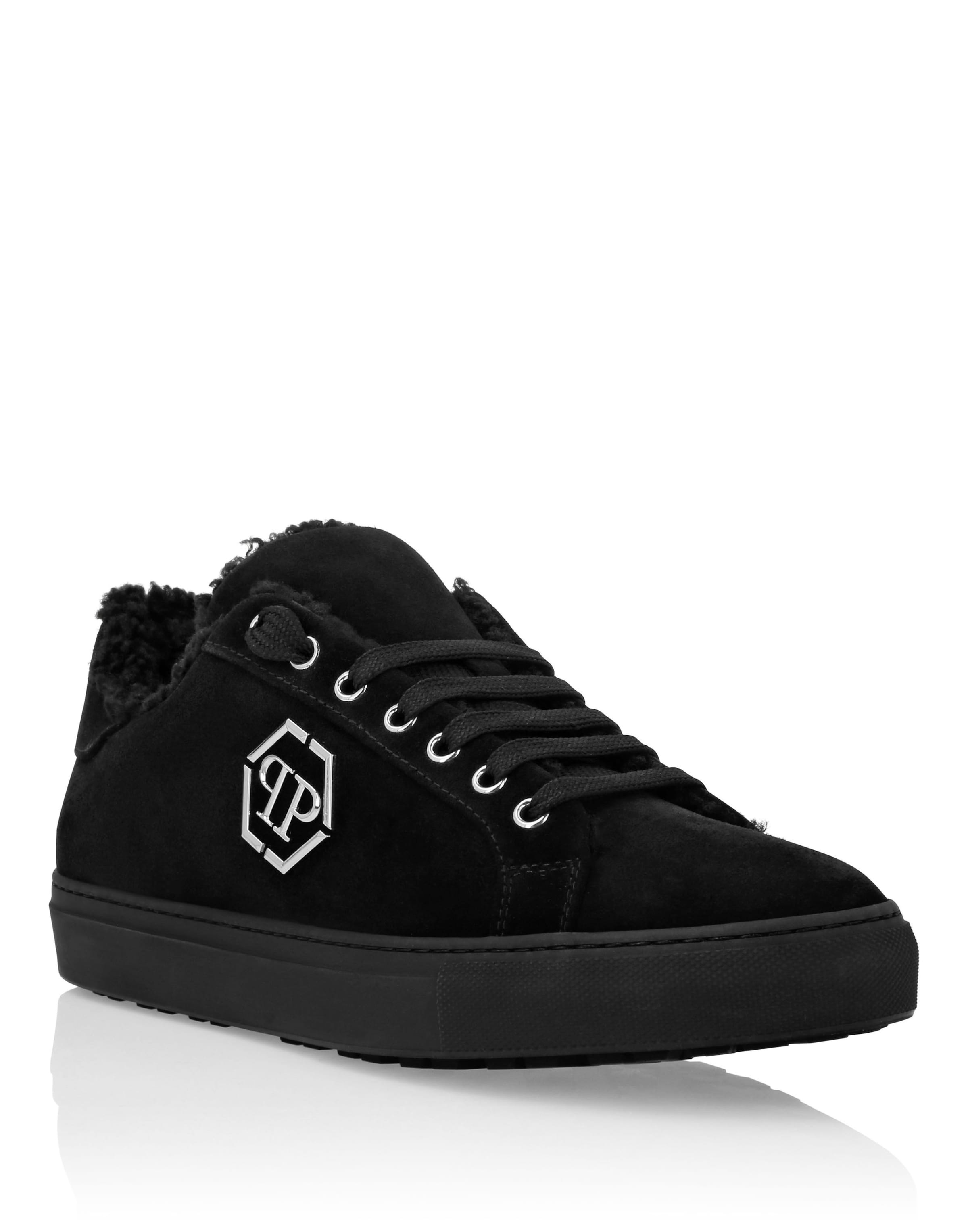 Sneaker bassa di Philipp Plein in nero: frontale