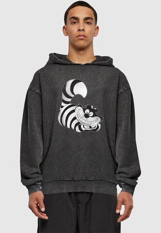 Felpa 'Alice in Wonderland - Cheshire Cat' di ABSOLUTE CULT in nero: frontale