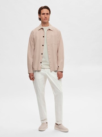 T-Shirt SELECTED HOMME en beige