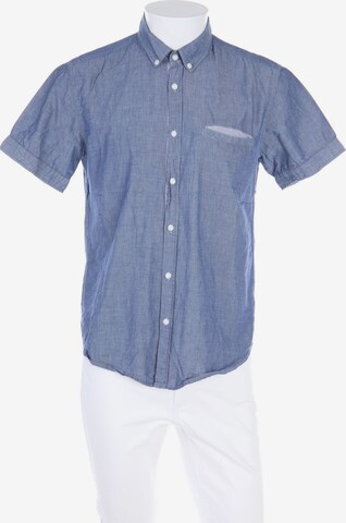 Angelo Litrico Button Up Shirt in M in Blue: front